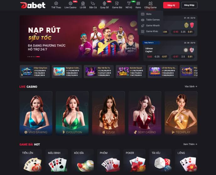 Các sản phẩm game cấp 7Club hiện tại - 7Club